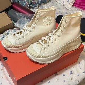 Converse High-Top Sneakers in Off-White